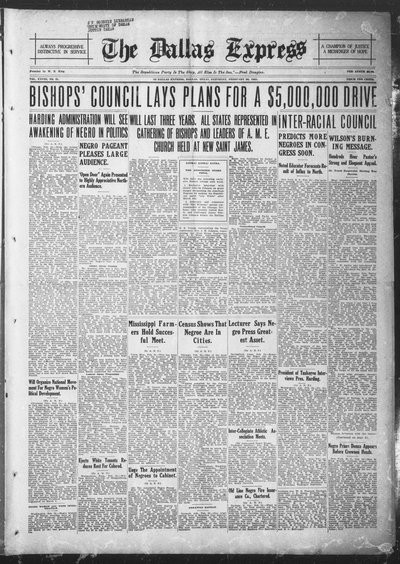 Dallas Express, Feb 26, 1921