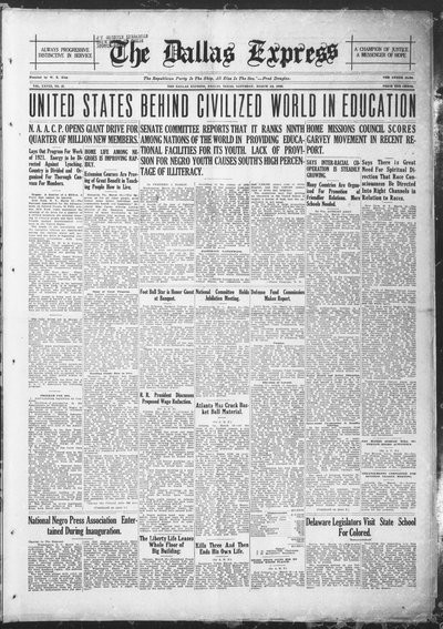 Dallas Express, Mar 12, 1921
