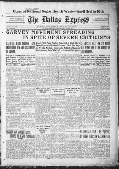 Dallas Express, Mar 26, 1921