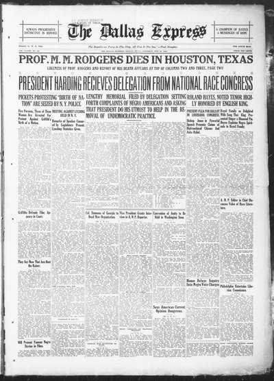 Dallas Express, May 21, 1921