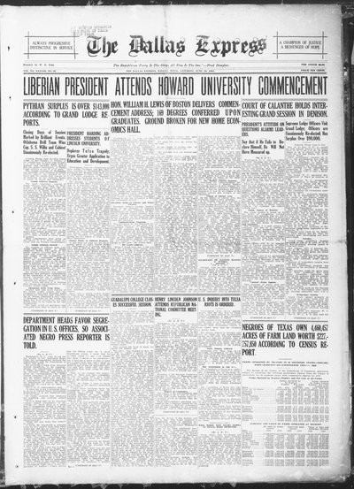 Dallas Express, Jun 18, 1921