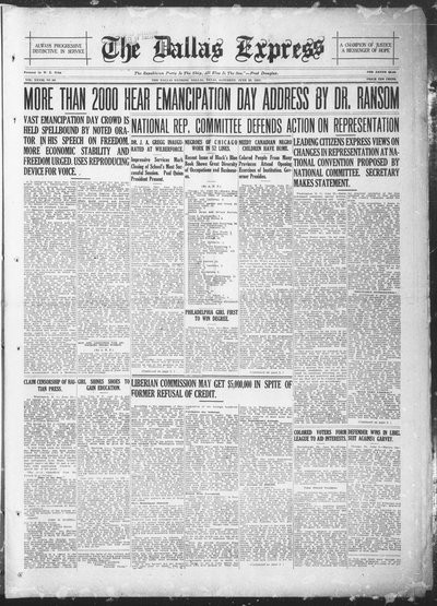 Dallas Express, Jun 25, 1921
