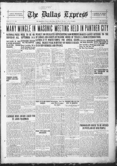 Dallas Express, Jul 23, 1921