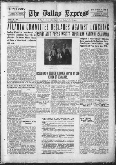 Dallas Express, Sep 24, 1921