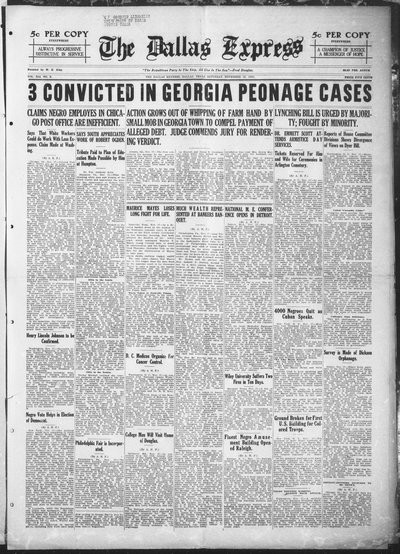 Dallas Express, Nov 19, 1921