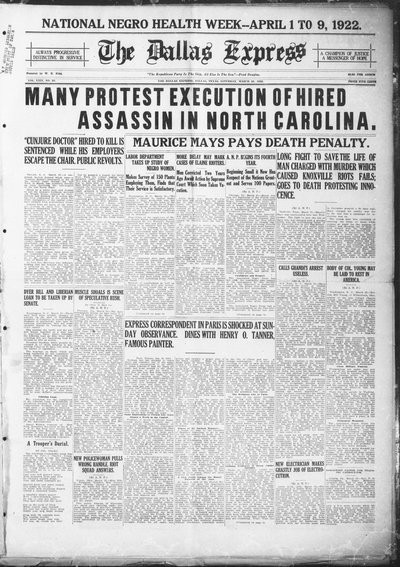 Dallas Express, Mar 25, 1922