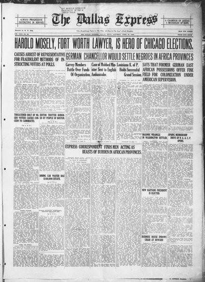 Dallas Express, Apr 29, 1922