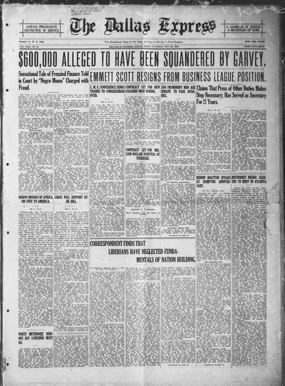 Dallas Express, May 20, 1922