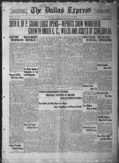 Dallas Express, Jun 10, 1922