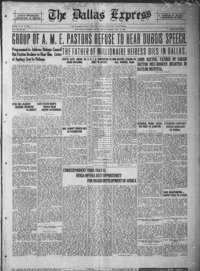 Dallas Express, Jul 15, 1922