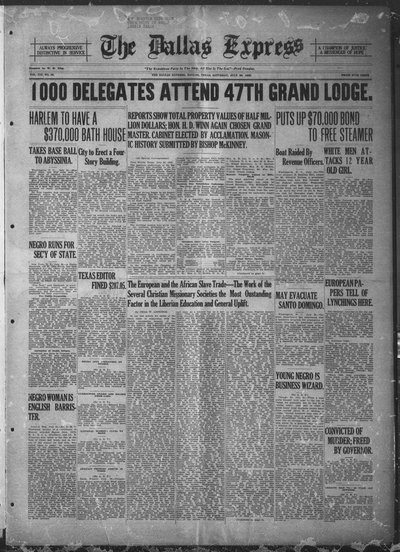 Dallas Express, Jul 22, 1922