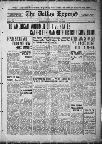 Dallas Express, Aug 12, 1922
