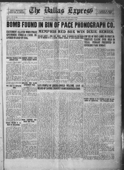 Dallas Express, Sep 23, 1922