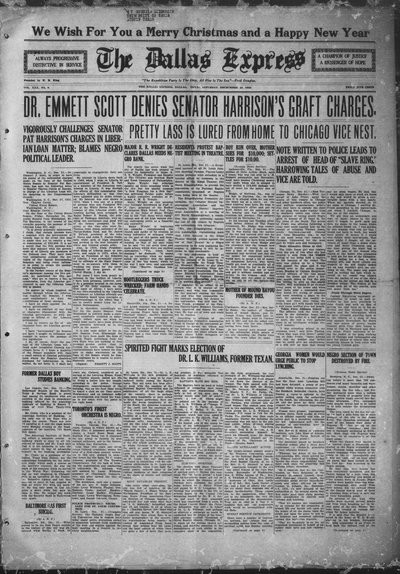 Dallas Express, Dec 23, 1922
