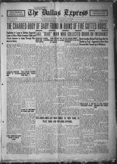 Dallas Express, Mar 10, 1923