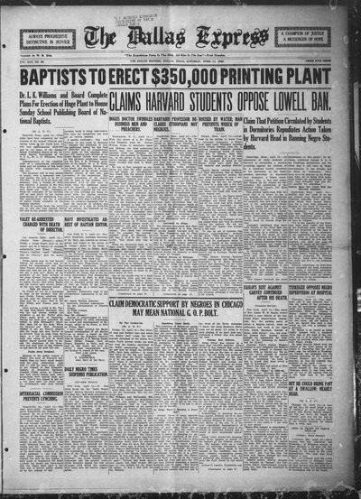 Dallas Express, Apr 14, 1923