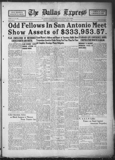 Dallas Express, Aug 11, 1923