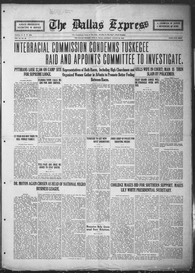 Dallas Express, Aug 25, 1923