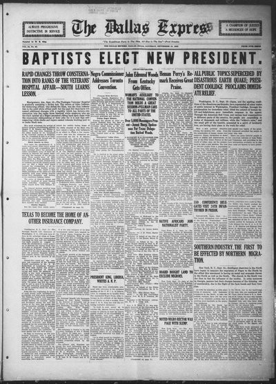Dallas Express, Sep 15, 1923
