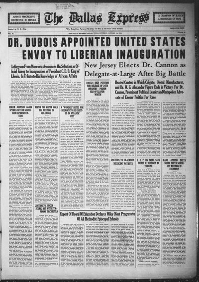 Dallas Express, Jan 12, 1924