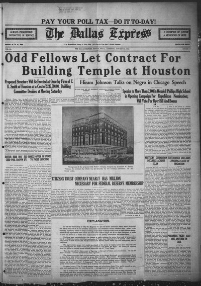 Dallas Express, Jan 26, 1924