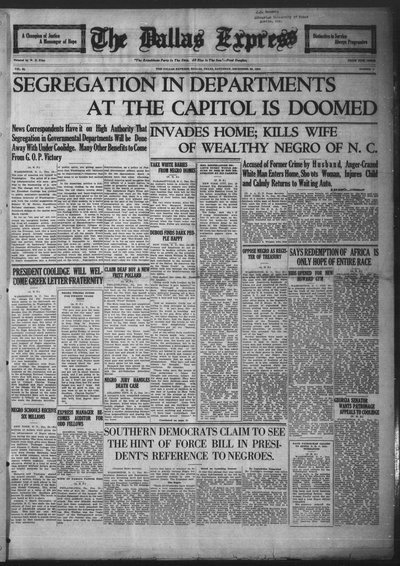 Dallas Express, Dec 20, 1924