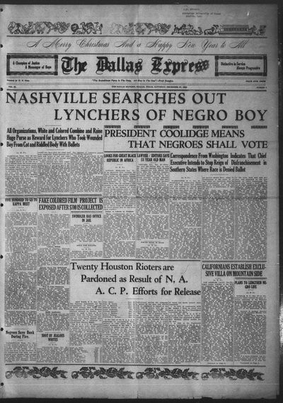 Dallas Express, Dec 27, 1924