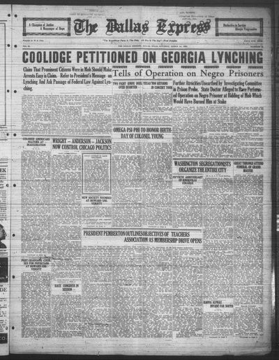 Dallas Express, Mar 14, 1925
