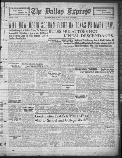 Dallas Express, Apr 11, 1925