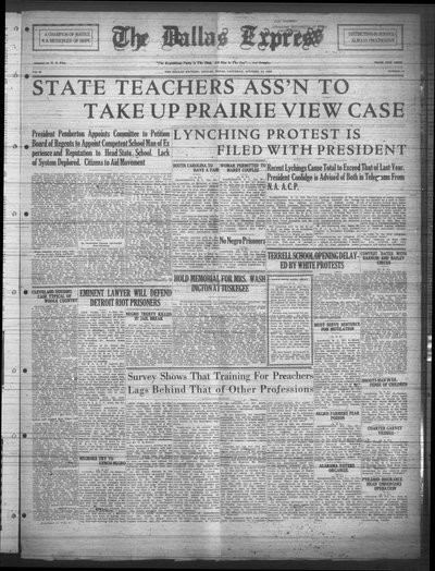 Dallas Express, Oct 10, 1925