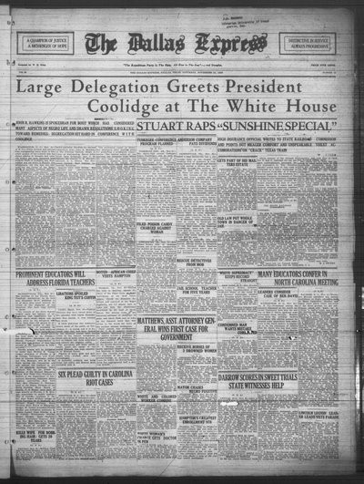 Dallas Express, Nov 21, 1925