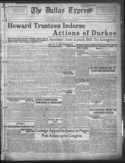 Dallas Express, Dec 19, 1925