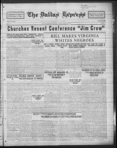 Dallas Express, Feb 20, 1926