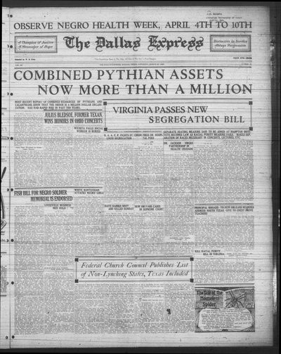 Dallas Express, Mar 27, 1926