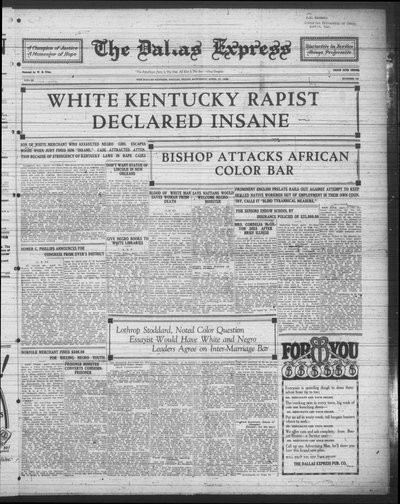 Dallas Express, Apr 17, 1926
