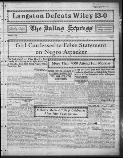Dallas Express, Oct 23, 1926