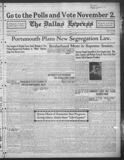 Dallas Express, Oct 30, 1926