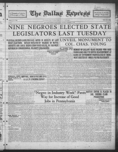 Dallas Express, Nov 13, 1926