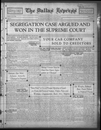 Dallas Express, Mar 19, 1927