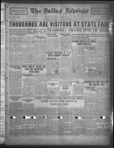 Dallas Express, Oct 22, 1927