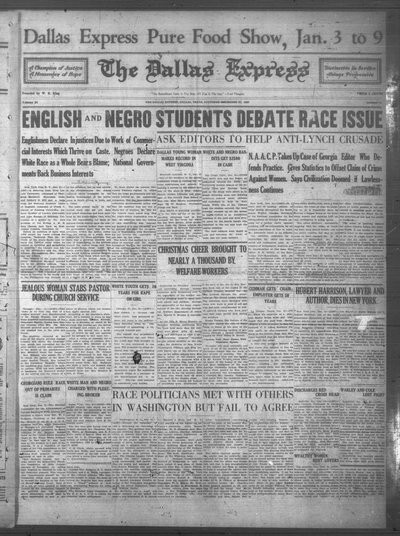 Dallas Express, Dec 31, 1927