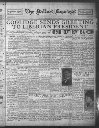 Dallas Express, Aug 18, 1928