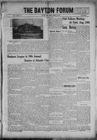 Dayton Forum, Aug 30, 1918
