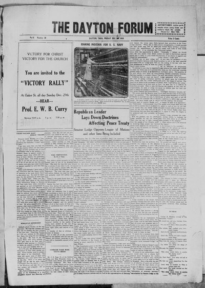Dayton Forum, Dec 27, 1918