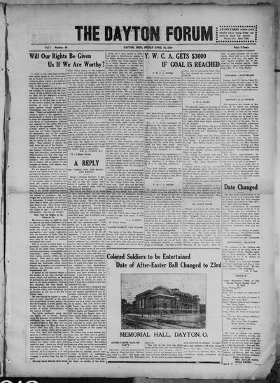 Dayton Forum, Apr 18, 1919