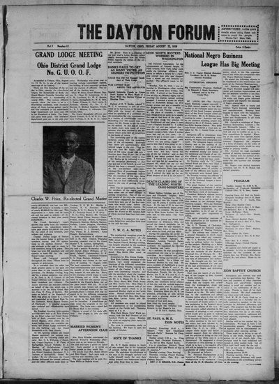 Dayton Forum, Aug 22, 1919