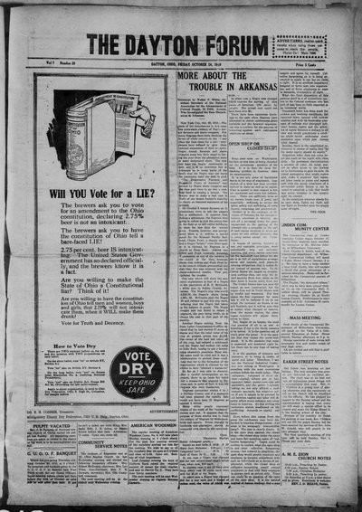 Dayton Forum, Oct 24, 1919
