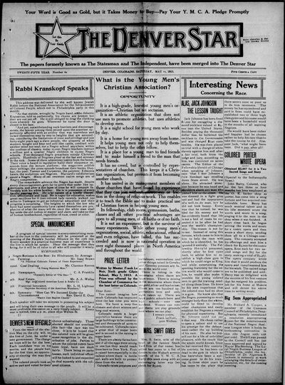 Denver Star, May 24, 1913