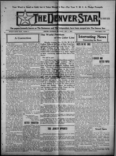Denver Star, May 31, 1913