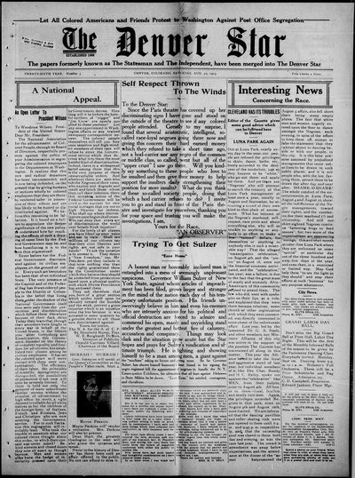 Denver Star, Aug 30, 1913